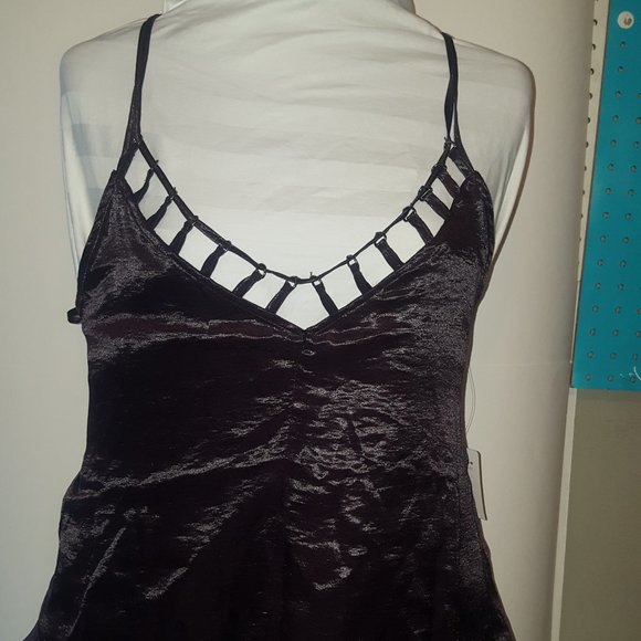 FREE PEOPLE TANK STRAPS RINGS SMALL PURPLE - Picture 1 of 15